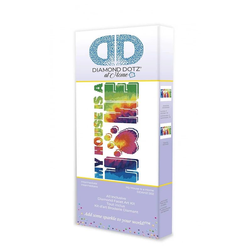 Diamond Dotz® at Home Intermediate My House is a Home Diamond Painting Kit