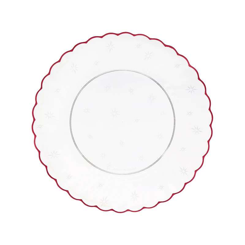 9" Red Scalloped Plastic Plates, 8ct. by Celebrate It™