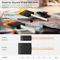 Arteza® 1" & 2"  Foam Brushes