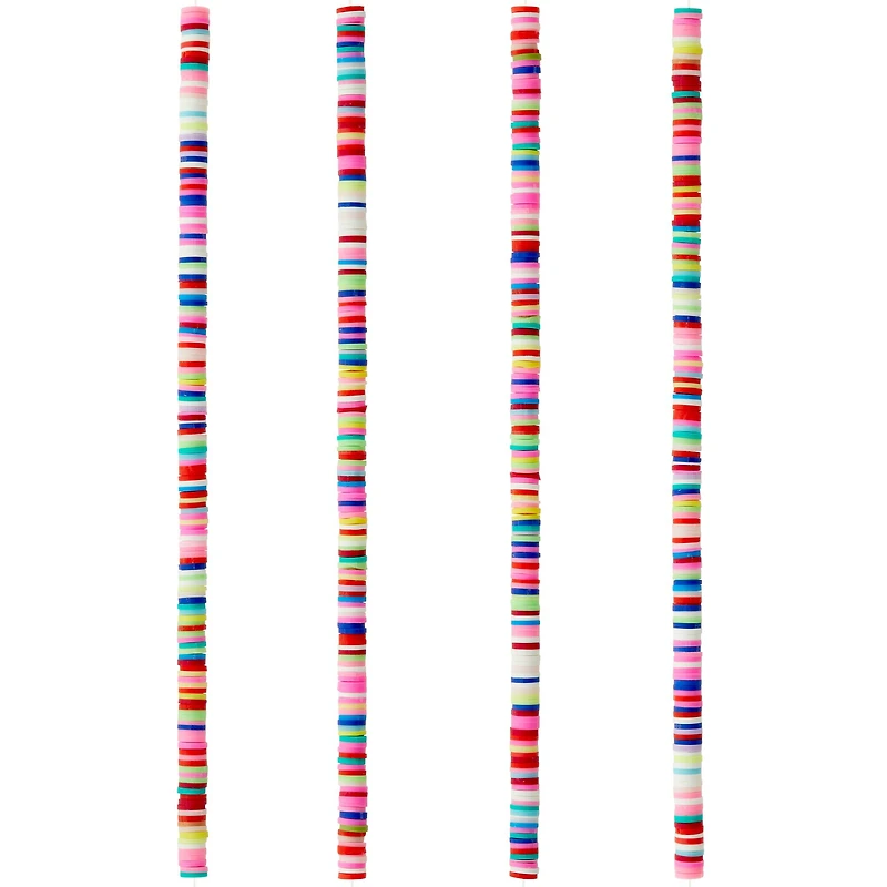 Bright Heishi Polymer Clay Beads, 6mm by Bead Landing™