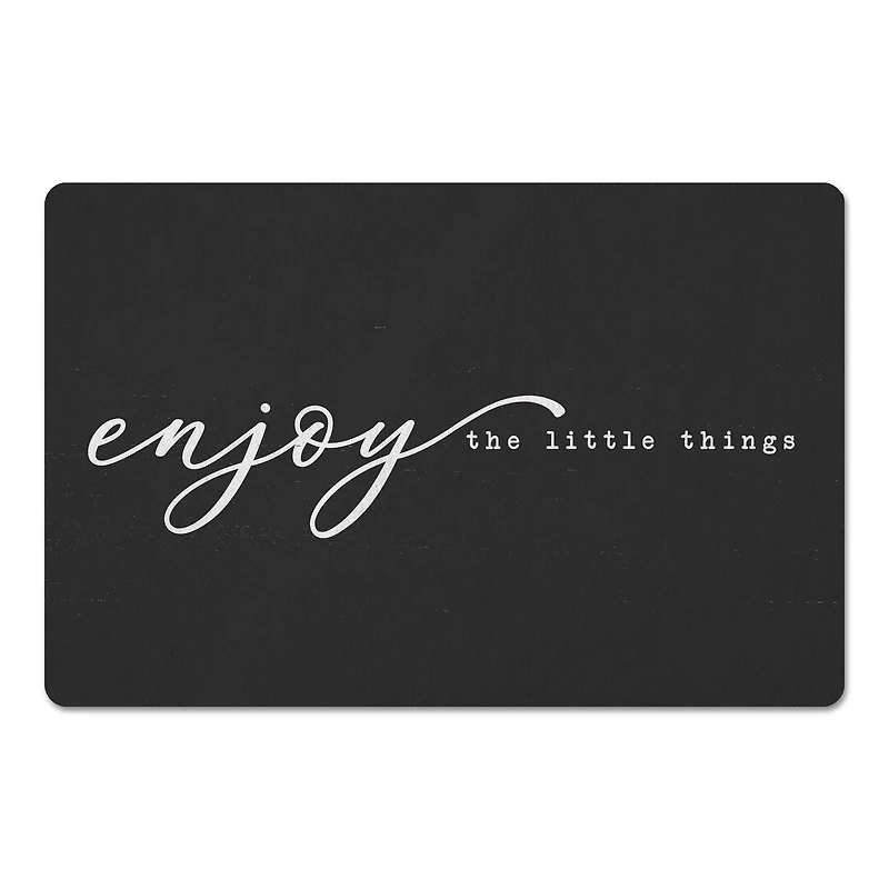 Enjoy The Little Things 18" x 27" Floor Mat