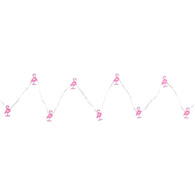 10ct. LED Lighted Flamingo Fairy Lights Set