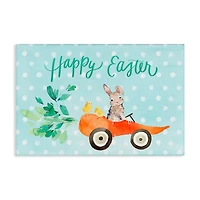 Stupell Industries Easter Carrot Car Bunny Canvas Wall Art