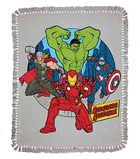 Marvel® 72" Avengers Assemble No Sew Fleece Throw Kit