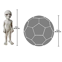 Design Toscano Small The Out-of-this-World Alien Extra Terrestrial Statue