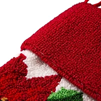 Glitzhome® 21" Poinsettia Hooked Stocking