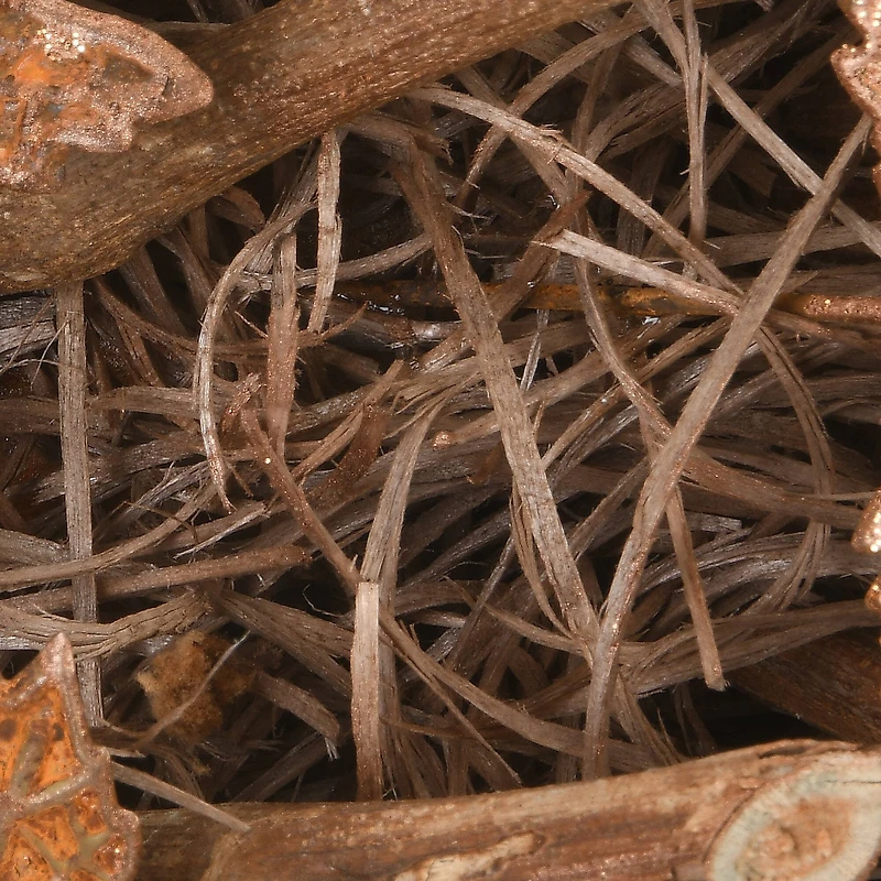18" Harvest Brown Maple Leaves Wreath