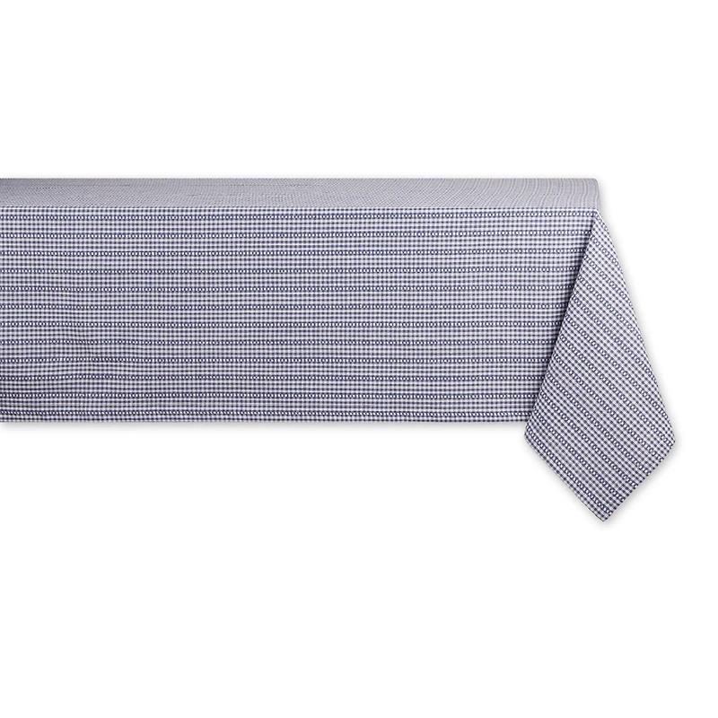 DII® French Blue Farmhouse Gingham Tablecloth