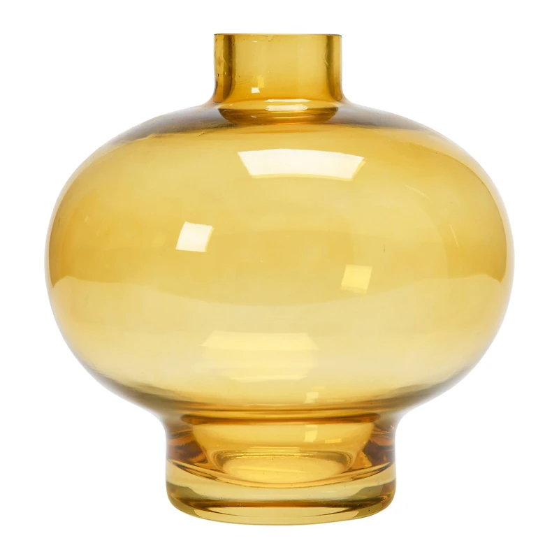 Hello Honey® 6" Yellow Glass Vase