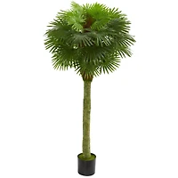 5.5ft. Potted UV Resistant Fan Palm Artificial Tree 