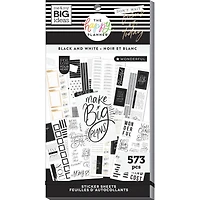 The Happy Planner® Black & White Value Pack Stickers