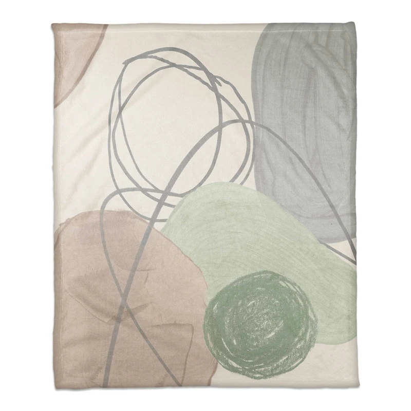 Chic Urban Abstract II 50" x 60" Coral Fleece Blanket