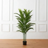 Glitzhome® 5ft. Potted Faux Palm Tree