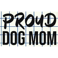 Leisure Arts® Vinyl Matte Black Proud Dog Mom Decal