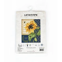 LetiStitch Sunflower Melody Counted Cross Stitch Kit