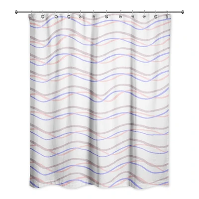 Delicate Squiggles Shower Curtain