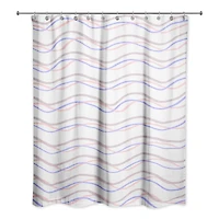 Delicate Squiggles Shower Curtain