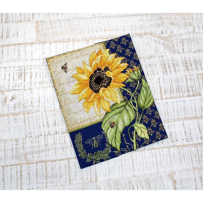 LetiStitch Sunflower Melody Counted Cross Stitch Kit