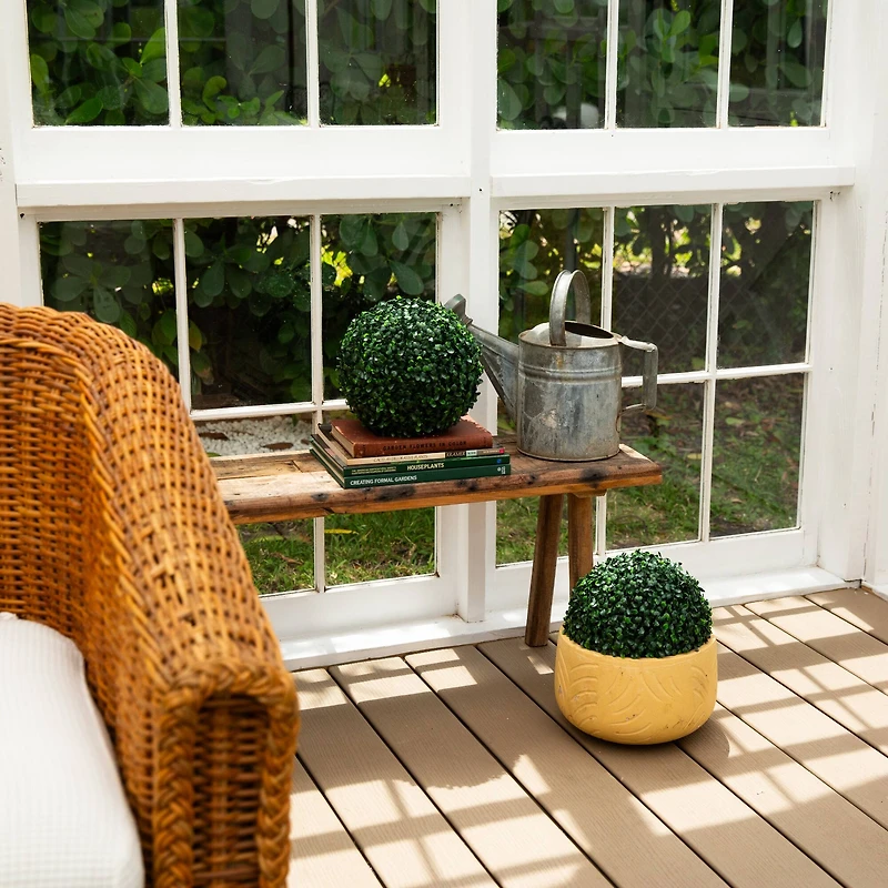 8in. UV Resistant Artificial Boxwood Ball (Indoor/Outdoor) - Set of 4