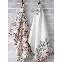 DII® I Love Paris Printed Dish Towels, 4ct.