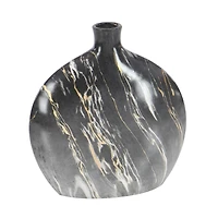 13" Marble Stoneware Contemporary Vase Set