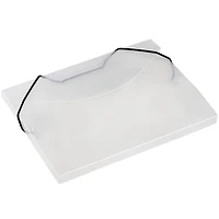 JAM Paper Clear 5.5" x 7.5" Elastic Closure Plastic Portfolio