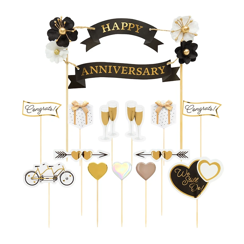 Happy Anniversary Cake Topper Set by Celebrate It™