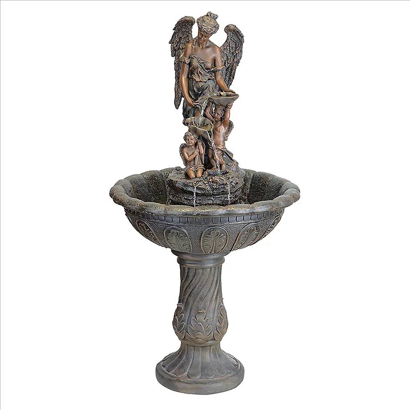 Design Toscano 3.9ft. Heavenly Moments Angel Sculptural Fountain