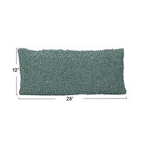 Hello Honey® 28" x 12" Dusty Blow Hand-Woven Fabric Indoor & Outdoor Lumbar Pillow
