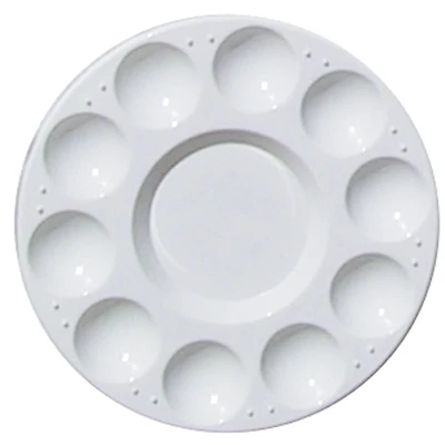 Art Alternatives White 10 Well Round Palette 