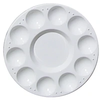 Art Alternatives White 10 Well Round Palette 