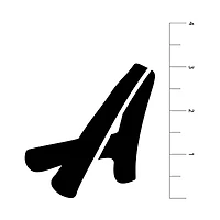 3" Handwritten Alphabet Stencils by Craft Smart®