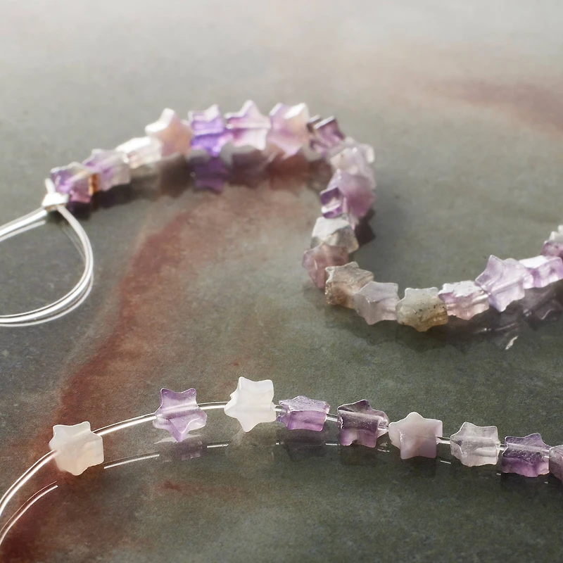 Amethyst Star Beads, 4mm by Bead Landing™