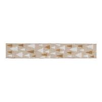 2.5" x 10yd. Brown & White Faux Linen Wired Pine Tree Ribbon, 2ct.