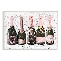 Stupell Industries Chic Pink Rose Bottles Modern Fashion Splash Wall Plaque