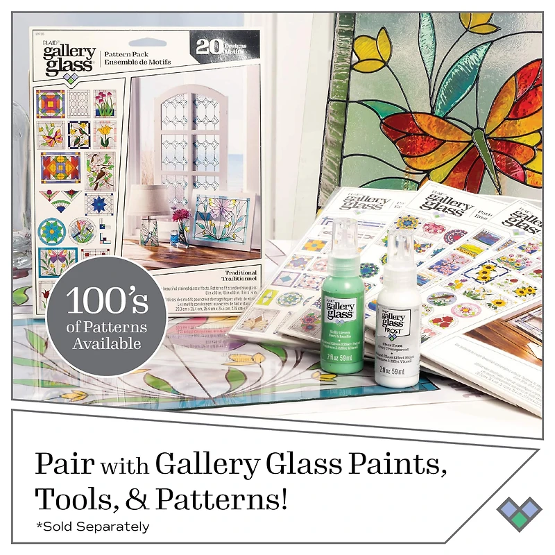 Plaid® Gallery Glass® 10 Piece Stained Glass Painting Starter Kit