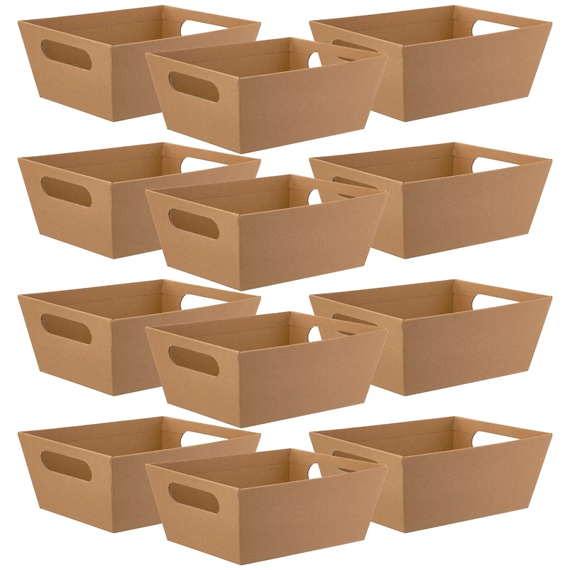 12 Pack: Kraft Gift Basket with Handles by Celebrate It™