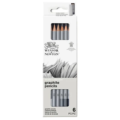 6 Packs: 6 ct. (36 total) Winsor & Newton™ Studio Collection™ Graphite Pencil Tin Set