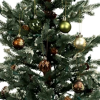 7 Pack 1.5" Gingerbread Forest Tree Shatterproof Ball Ornaments by Ashland®