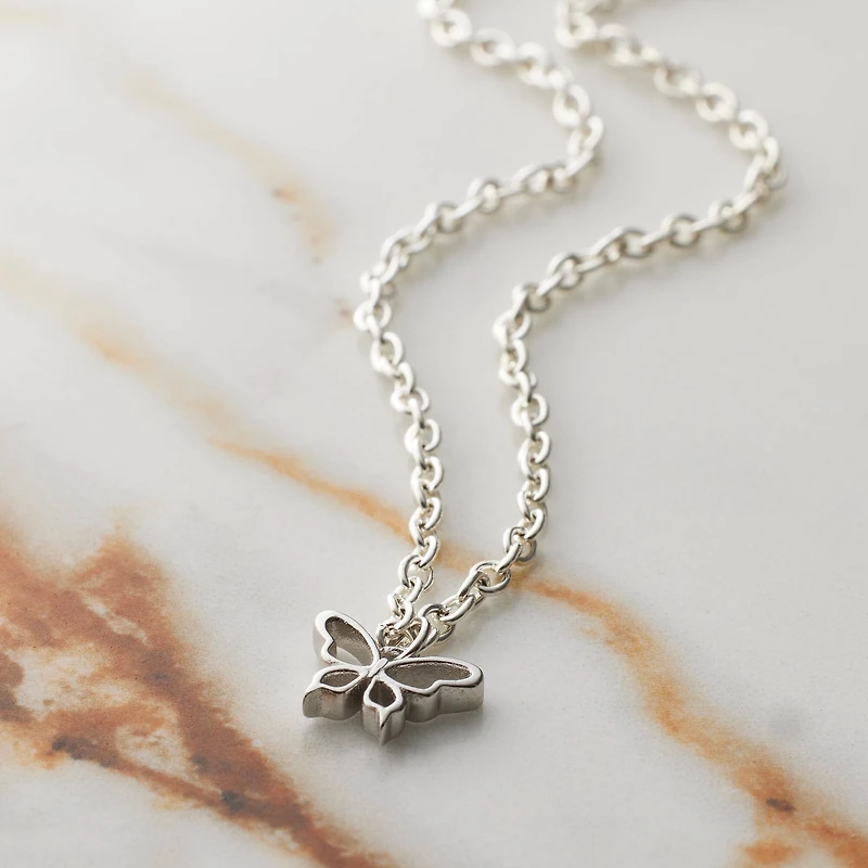 Sterling Silver Butterfly Icon Charm by Bead Landing™