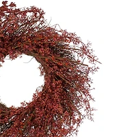 24" Fall Harvest Burgundy Berry Wreath