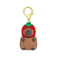 Blue Moon Studio™ Capybara in Strawberry Hat Bag Charm