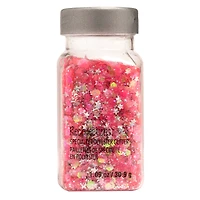 Pink Star Mix Specialty Polyester Glitter by Recollections™, 1.09oz.