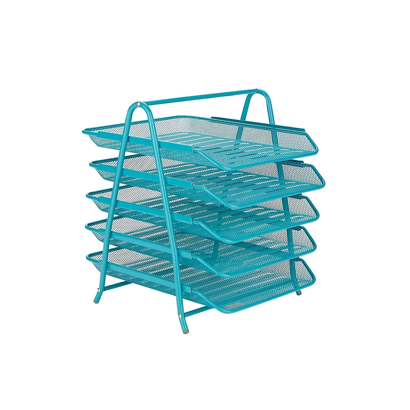 Mind Reader Desk Organizer with 5 Sliding Trays