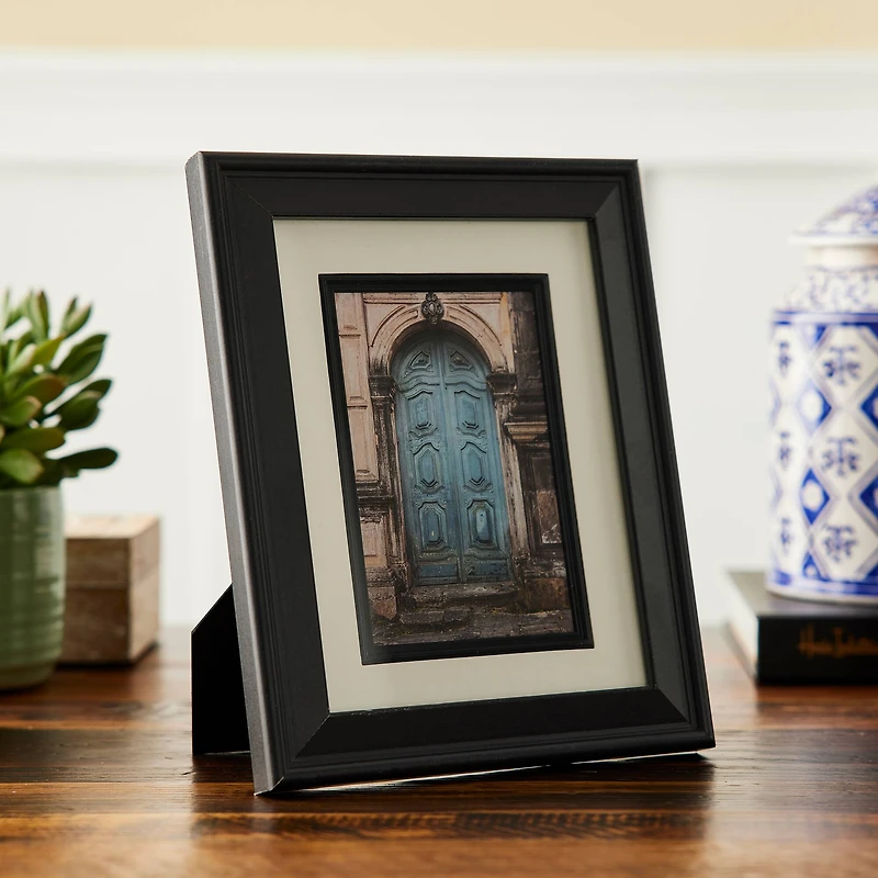Expressions™ 4" x 6" Black Frame with Fillet by Studio Décor®