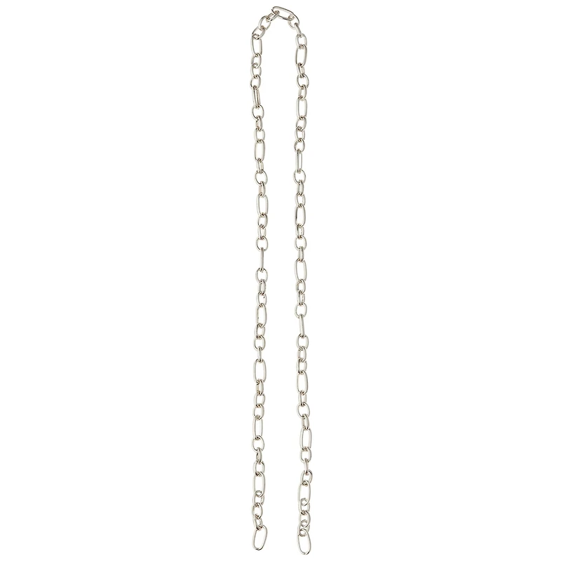 12 Pack: 24" Thin Round Rhodium Chain by Bead Landing™