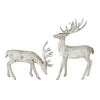 White Deer Figurine Set