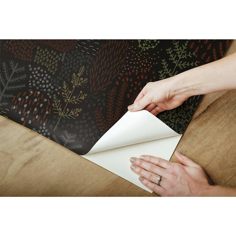 RoomMates Folklore Trees Peel & Stick Wallpaper