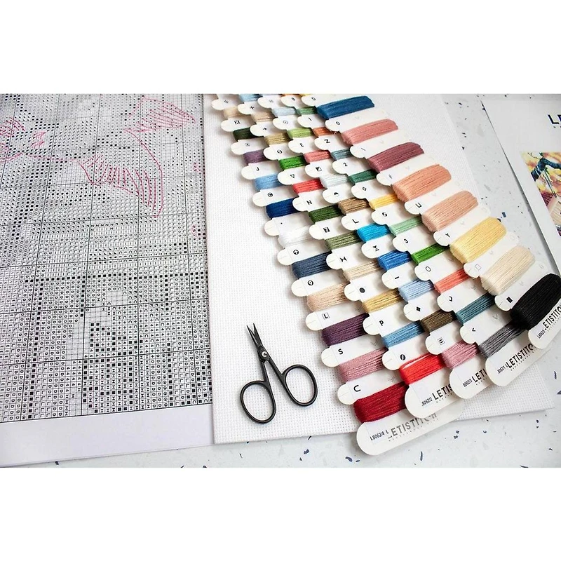 LetiStitch Springtime Songbirds Counted Cross Stitch Kit