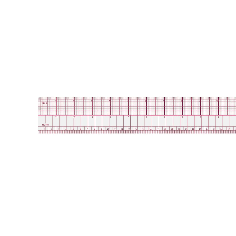 Westcott® 8ths Clear Beveled Ruler